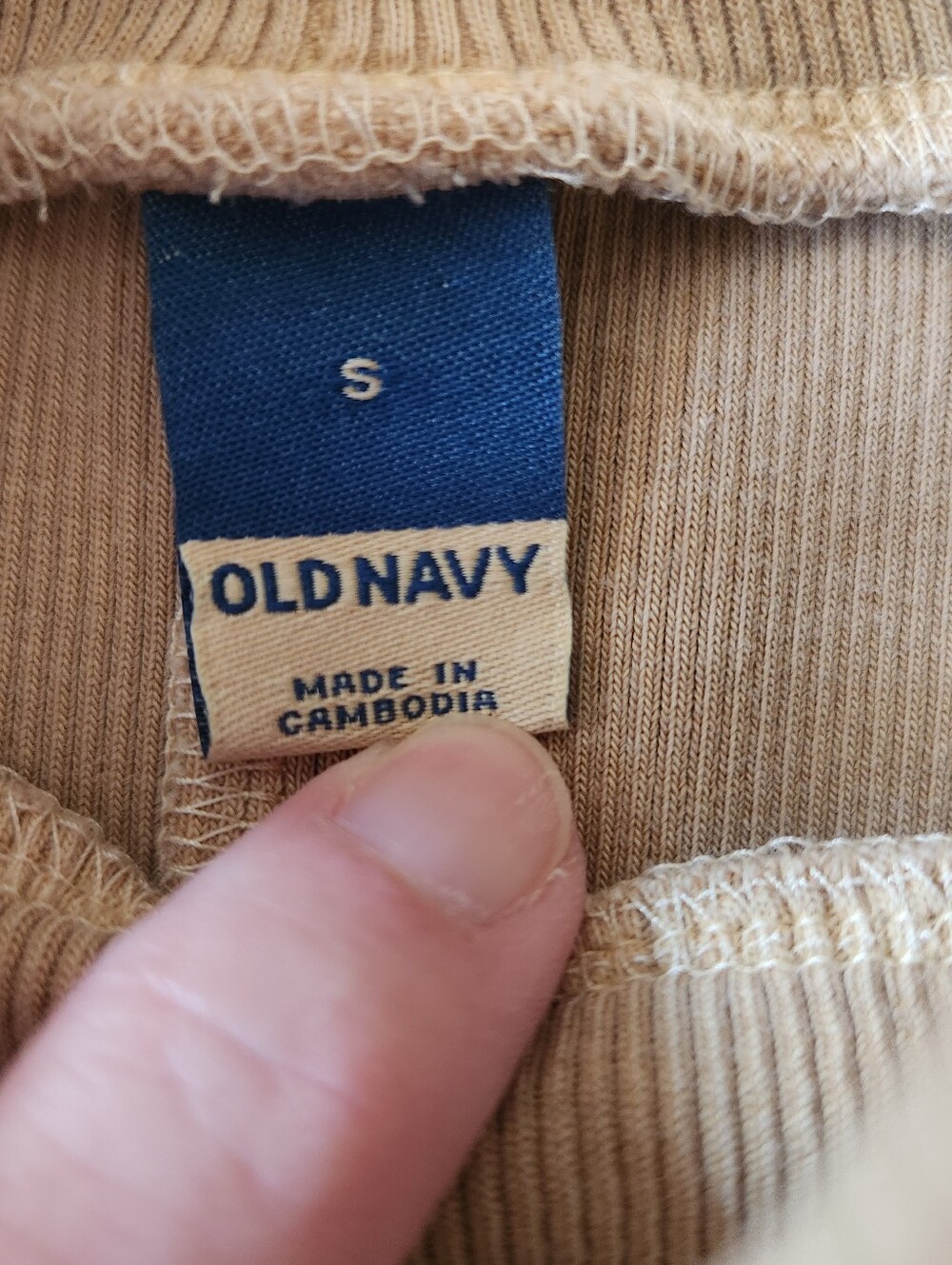 Old Navy Tan Turtleneck Long Sleeve Knit Dress S - Picture 7 of 9